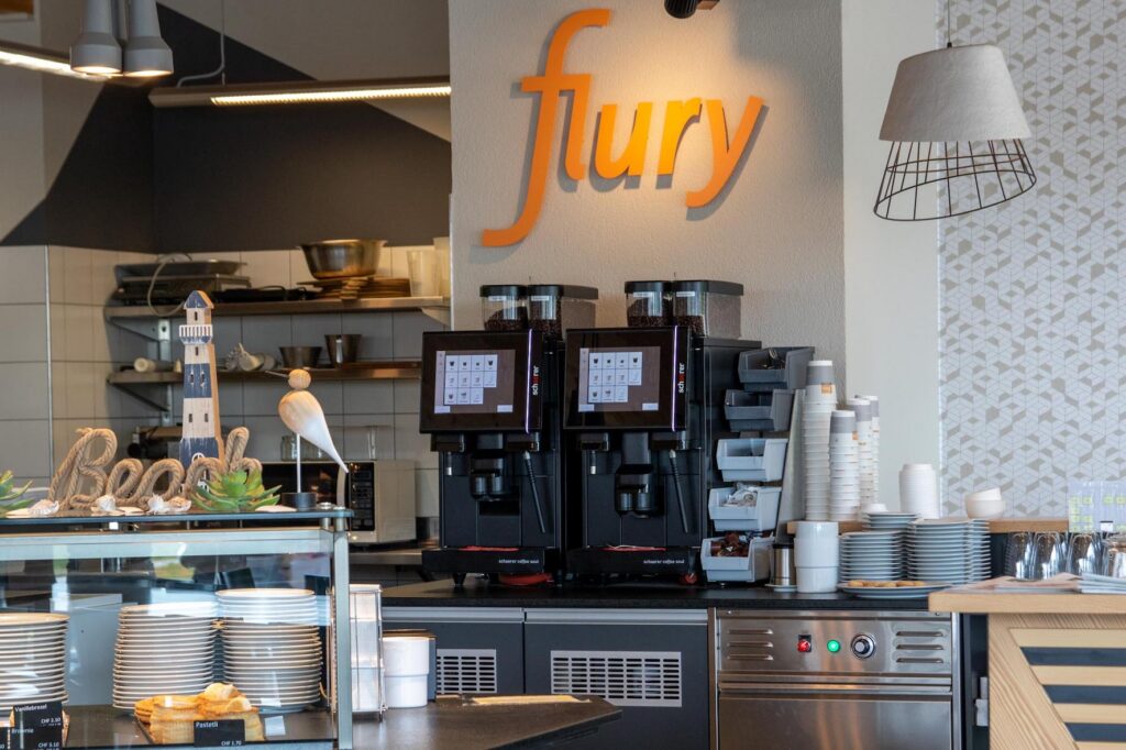 Schaerer Kaffeevollautomaten in der Bäckerei Flury