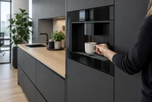 Einbau Kaffeevollautomat für Büro und Praxis, wann sich ein integriertes Gerät lohnt