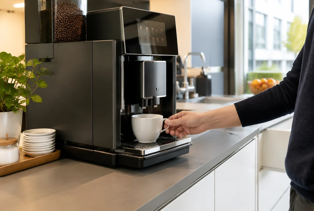 Full-Service-Vertrag für Kaffeevollautomaten, Leistungen, Kosten und Anbieter im Einsatz