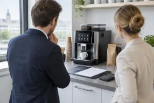 Kaffeemaschine kaufen, mieten oder leasen, so finden Betriebe die passende Beschaffungsform