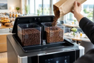 Kaffeevollautomat mit 2 Bohnenkammern, für welche Betriebe zwei Sorten parallel sinnvoll sind